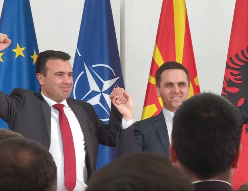 ОВО ДОСАД НИЈЕ ВИЂЕНО У МАКЕДОНИЈИ: Заев и Касами иду заједно на изборе, прва македонско-албанска <span style='color:red;'><b>коалиција</b></span>! (ВИДЕО)